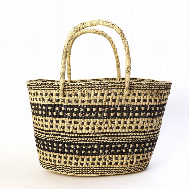 ニアリガバスケット 楕円 ナチュラル黒