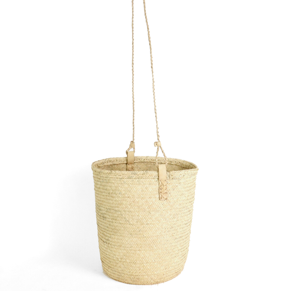 アガデスバスケット 筒型 1本革ショルダー 生成