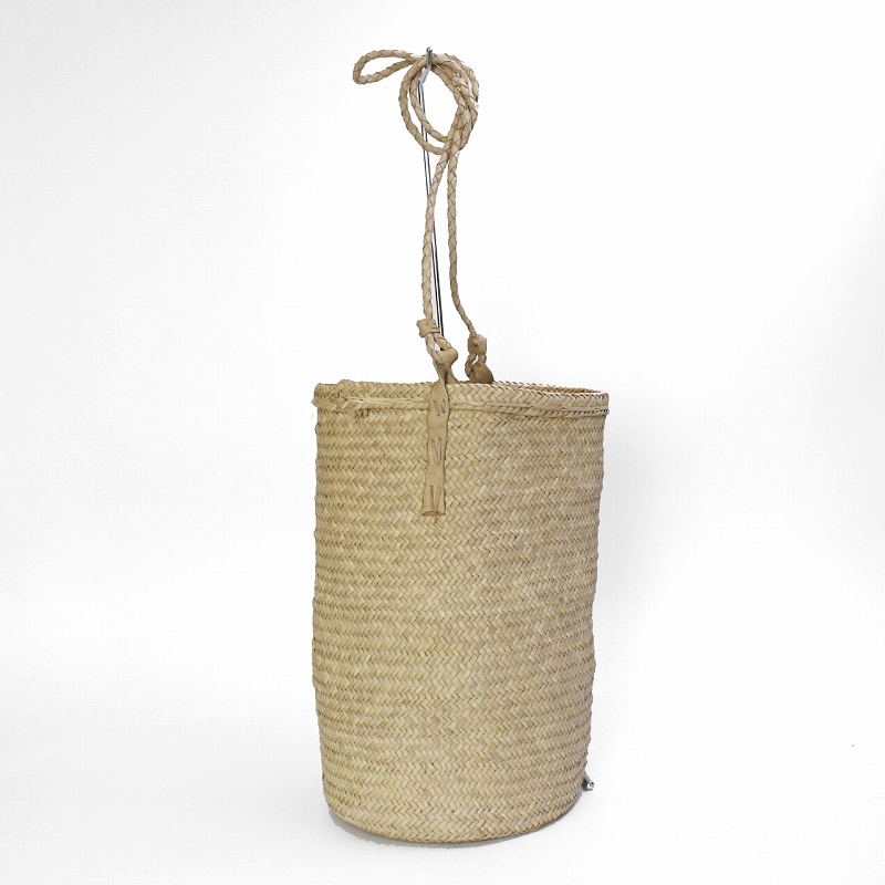 アガデスバスケット 筒型 小 1本革ショルダー 生成