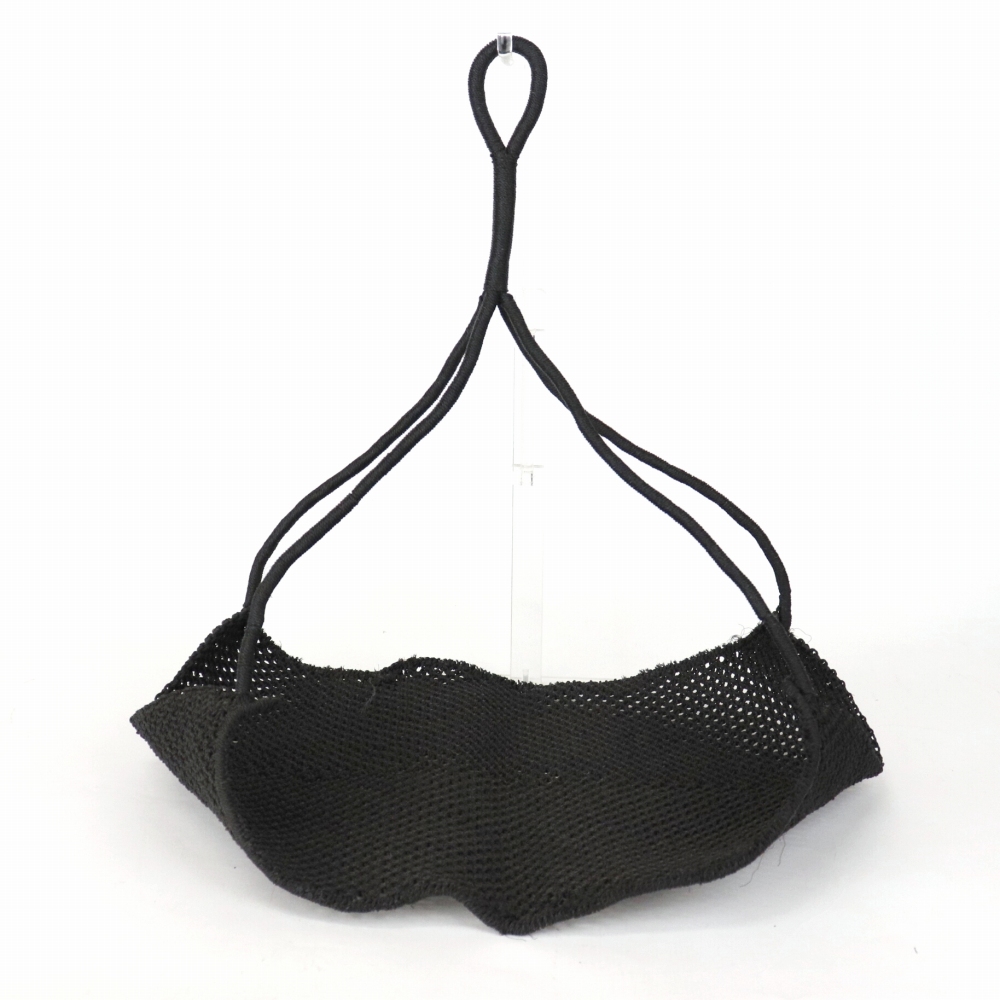 ナイロンマクラメ編み ハンギングプランター 黒 23SS一点物 @9000→7200円