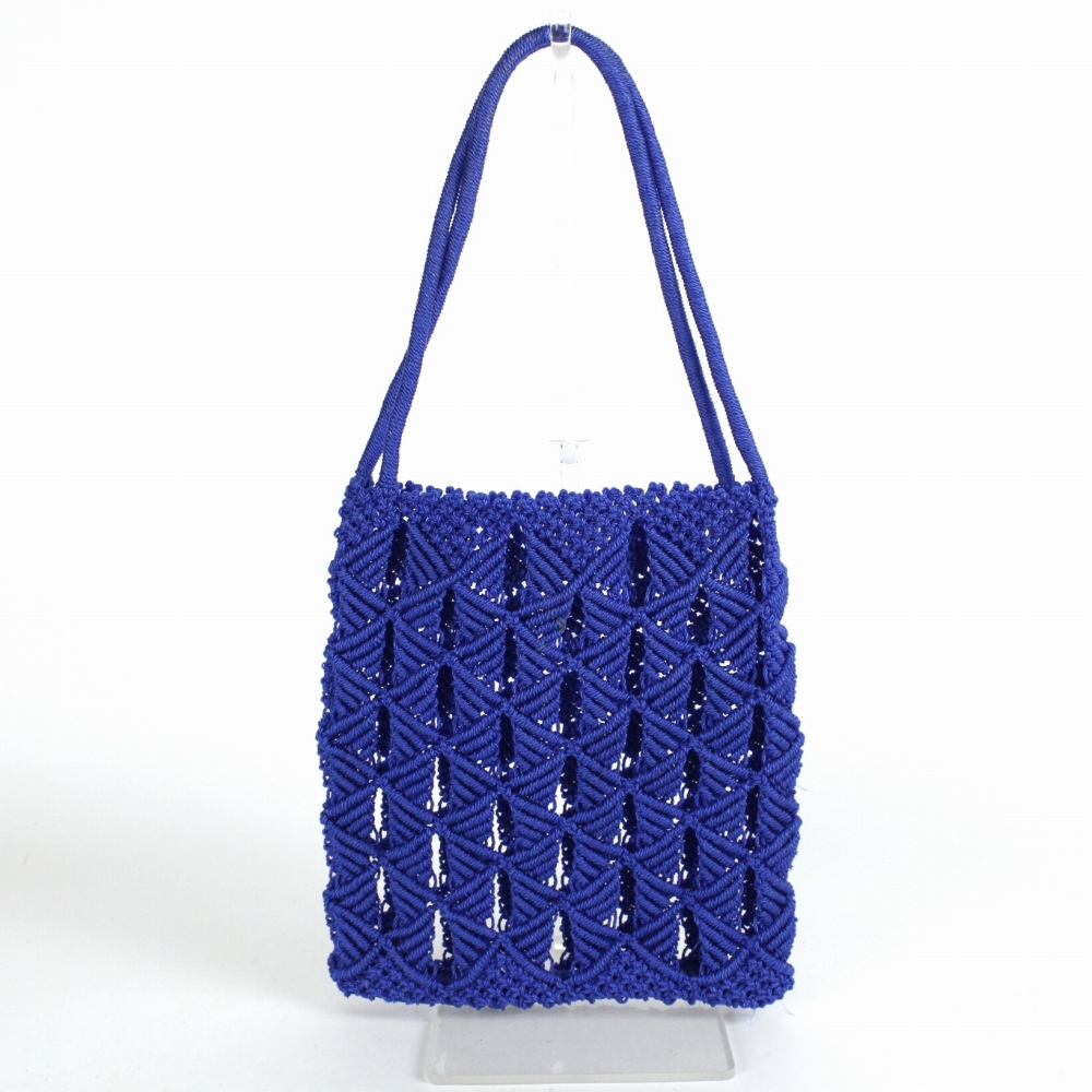 ナイロンバッグ 旗柄 青 24SS一点物 @8800→7040