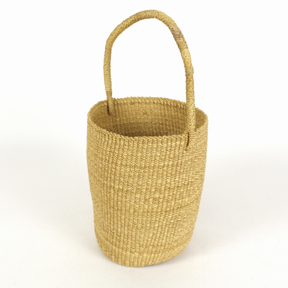 ニャリガバスケット 丸底カラー ナチュラル黒