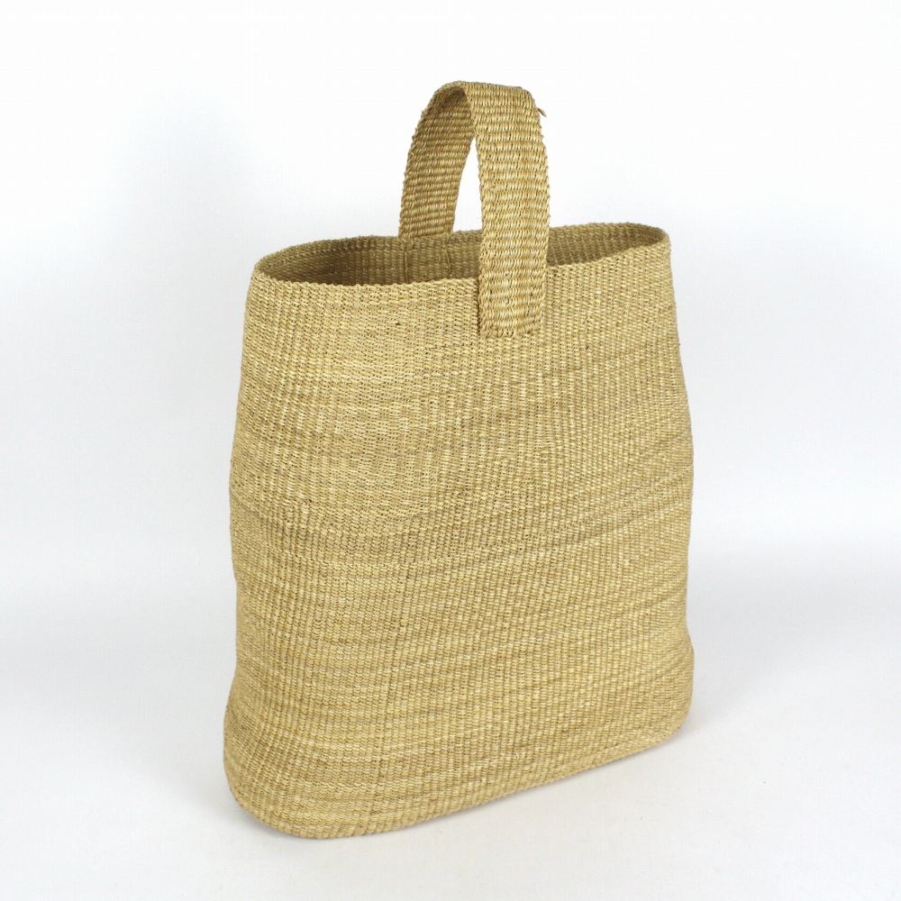 ニャリガバスケット 縦長ぽってりカゴ ワンハンドル ナチュラル 24SS一点物 @32000→25600