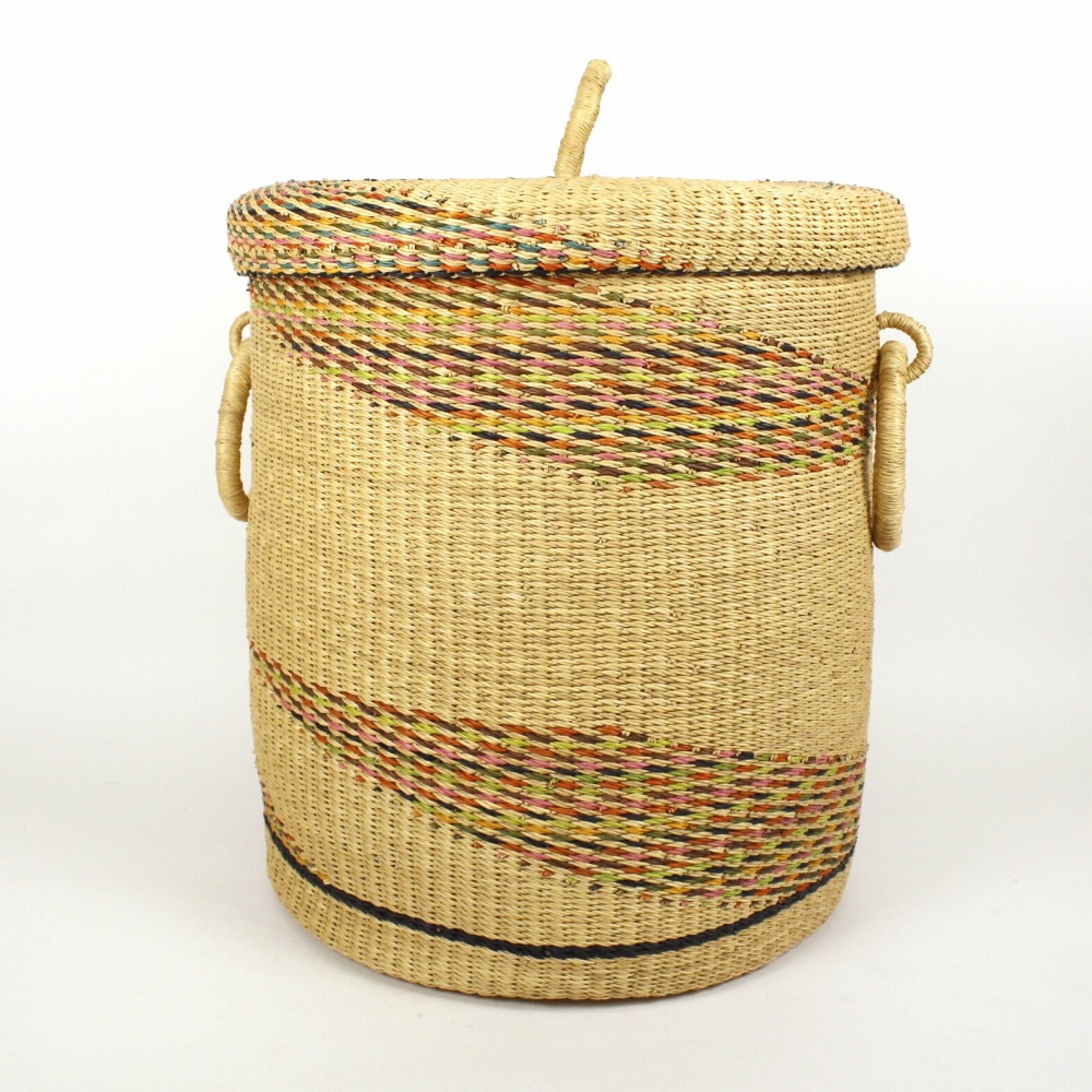 ボルガバスケット ランドリー ナチュラルマルチカラー 24SS一点物 @32000→25600