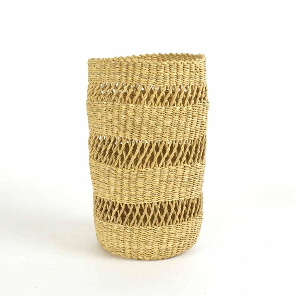 ボルガバスケット 縦長透かし ナチュラル 24SS一点物 @5500→4400