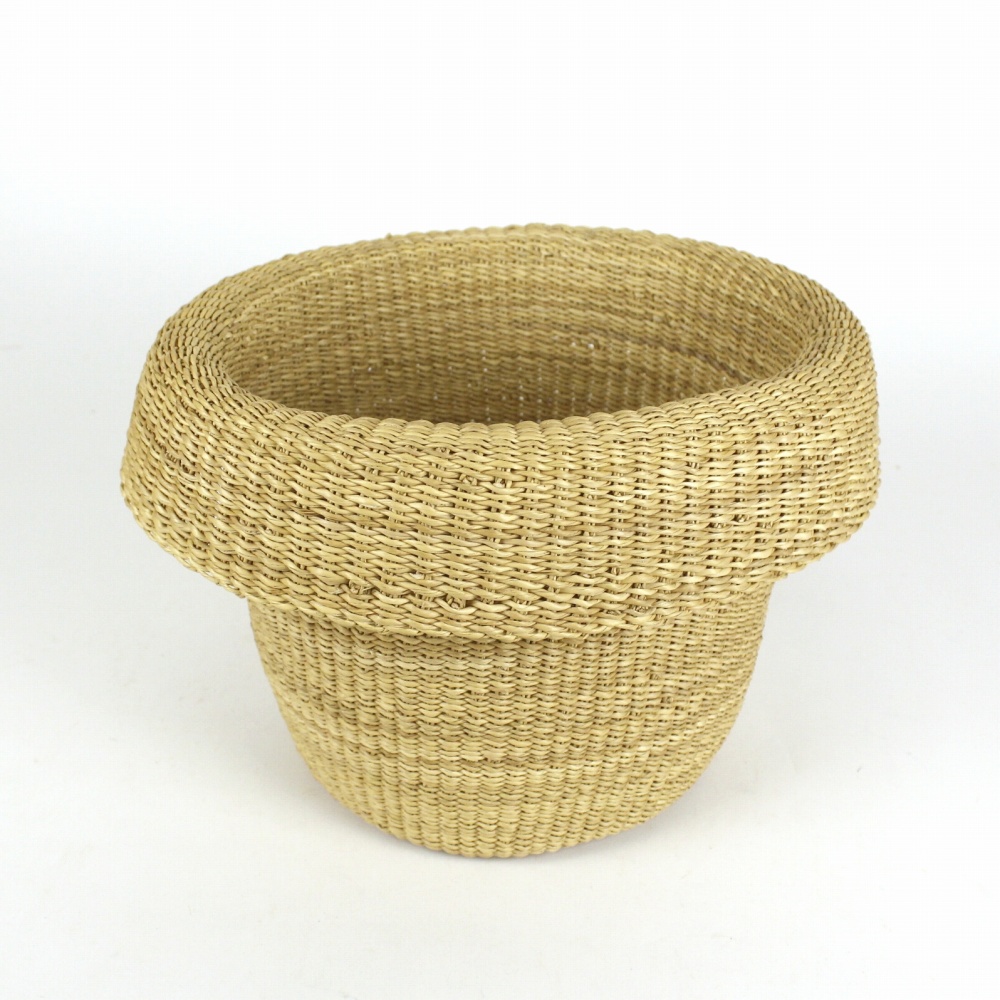 ボルガバスケット 折り返しフォルム ナチュラル 24SS一点物 @8800→7040