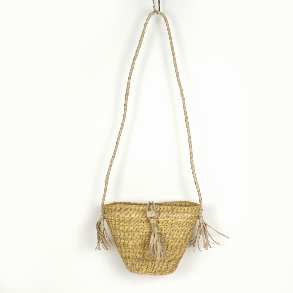 ボルガバスケット ポシェット 革ショルダー ナチュラル