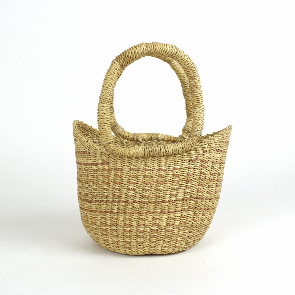 ボルガバスケット ニケフォルムミニカゴ ドット ナチュラルとうもろこしピンク