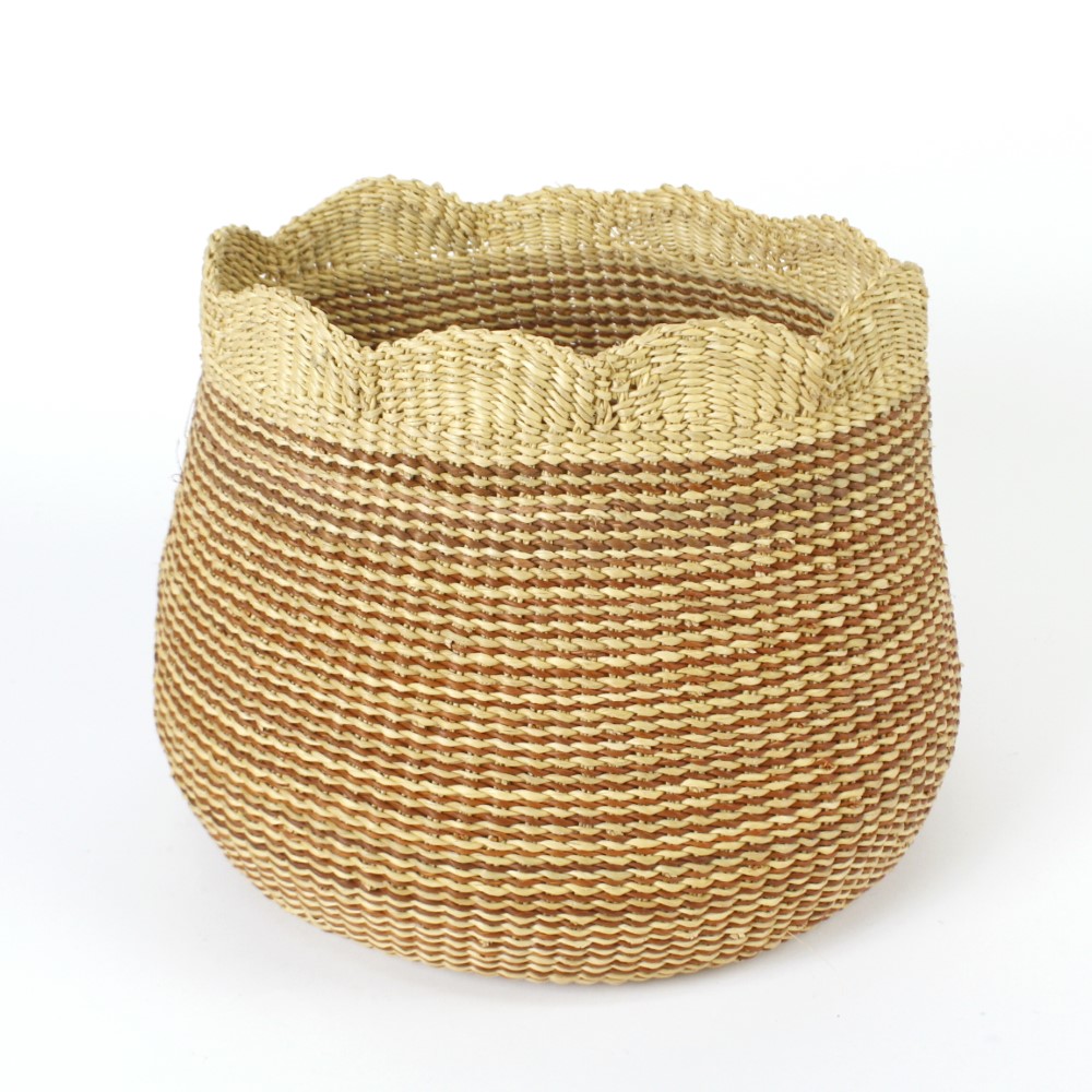 ボルガチューリップカゴ 大 ナチュラルサーモン