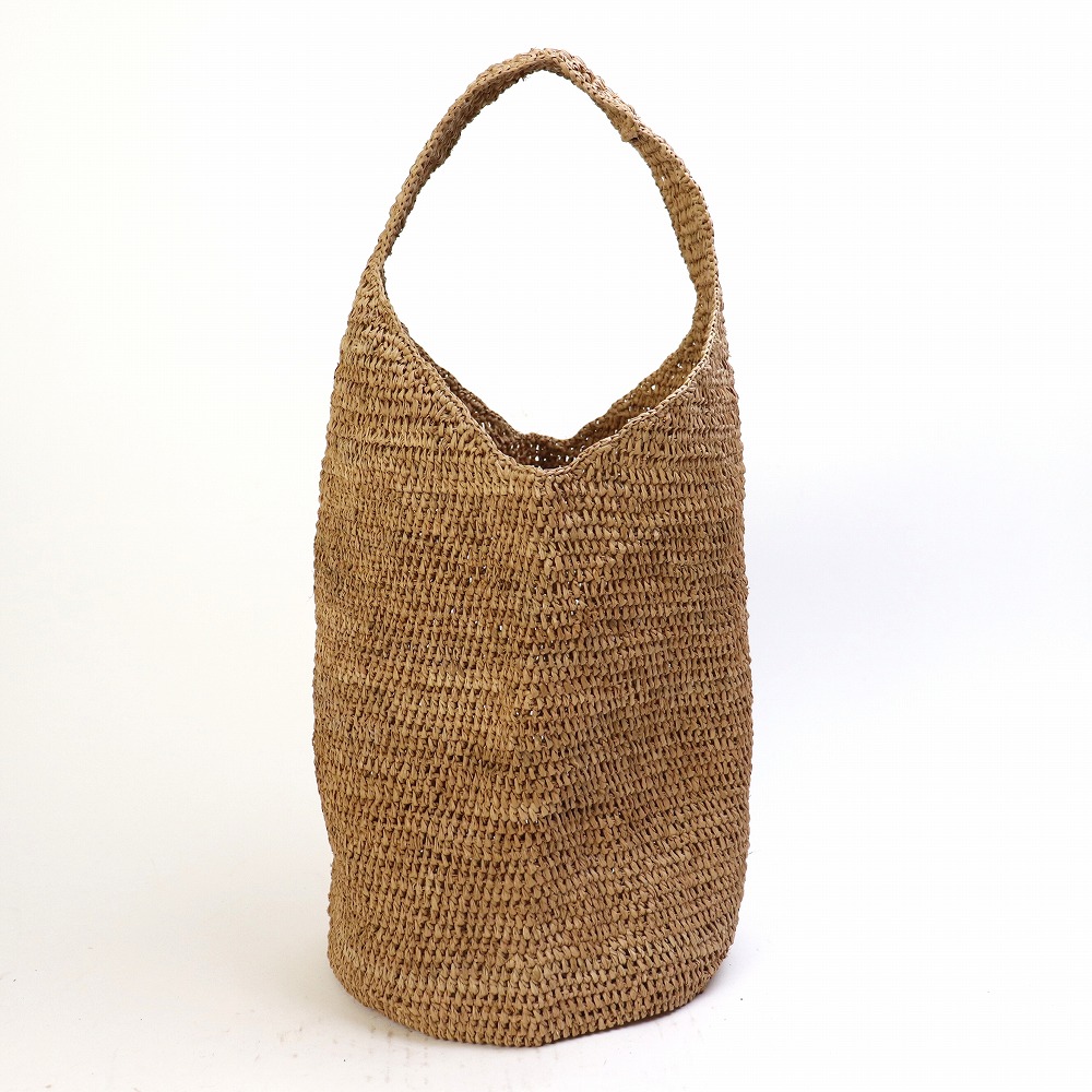 ラフィアかぎ編みバッグ Bourse 紅茶