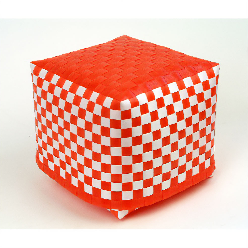 【SALE】プラスチックボックス すっぽりフタ M チェック 68オレンジ￥3000→￥2000