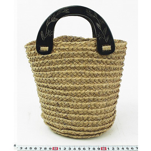 ラフィアブレードバッグ ソフィア 牛角ハンドル <カポカ> SS一点物 @5300→4240円