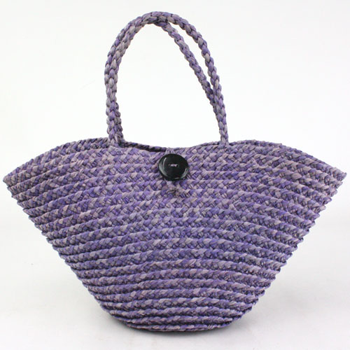 【SALE】ラフィアブレードバッグ 広口 パナシェ ラベンダー @4600→2600