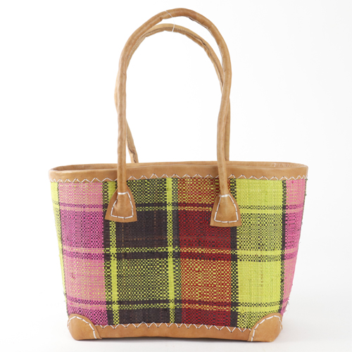 【10%OFF】ラバンかごバッグ マドラスチェック05 \5000→4000→3600