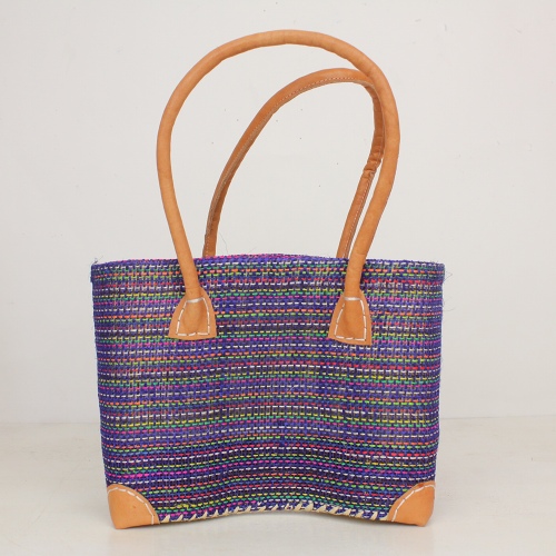 【10%OFF】サイザルxチヒかご マルチボーダー M ネイビー \5000→4000→3600