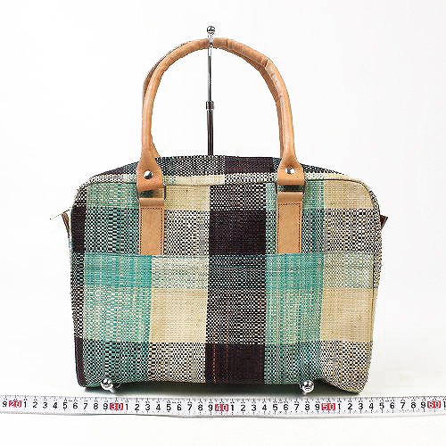 ラバンボストンバッグ チェック柄 SS一点物 @5000→4000円