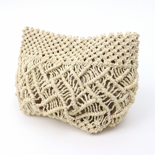 サイザルマクラメポーチ ナチュラル