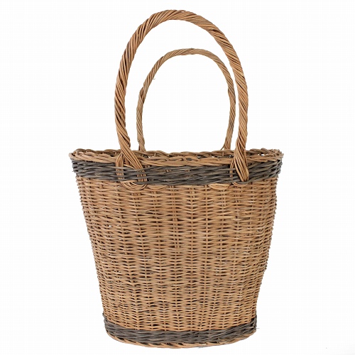 やなぎかご 楕円シンプル 黒ライン