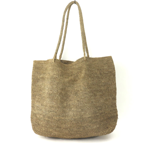 ラフィアかぎ編みバッグ 特大