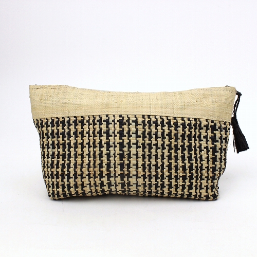 ラフィアラバンポーチ 下黒