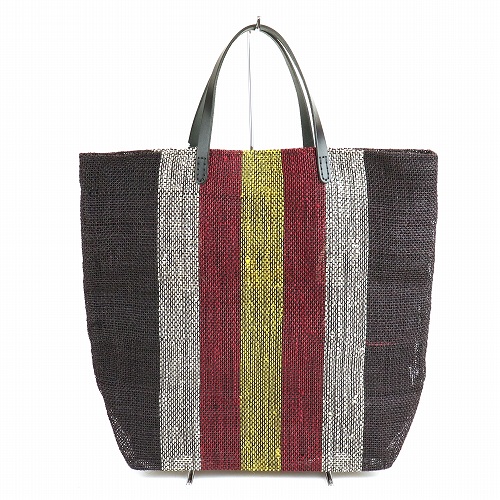 サイザルバッグ マチ10 内布付 黒