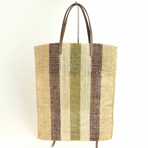 サイザルバッグ 平 30x38 ベージュ