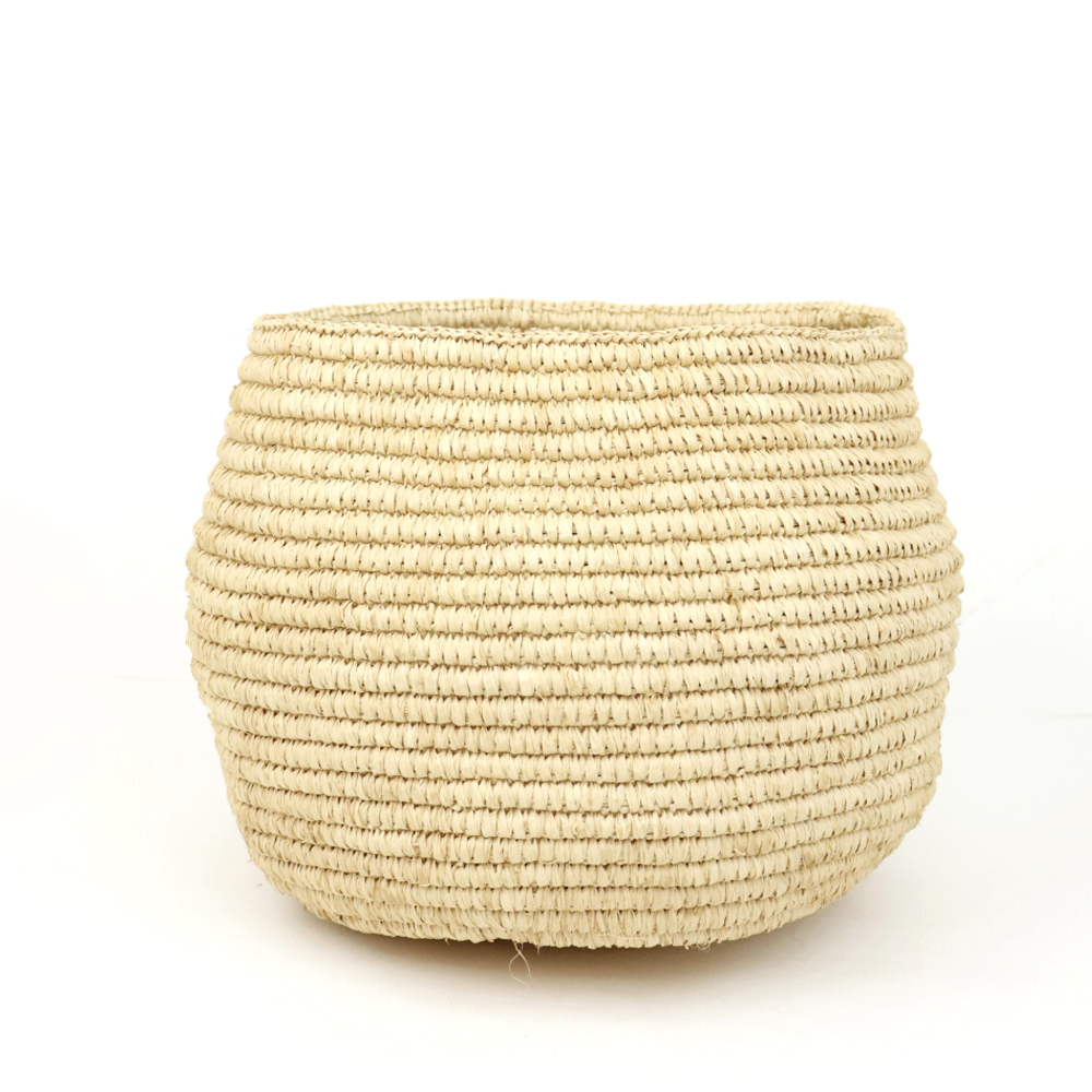 ラフィアかぎ編みボウル 大 NAT