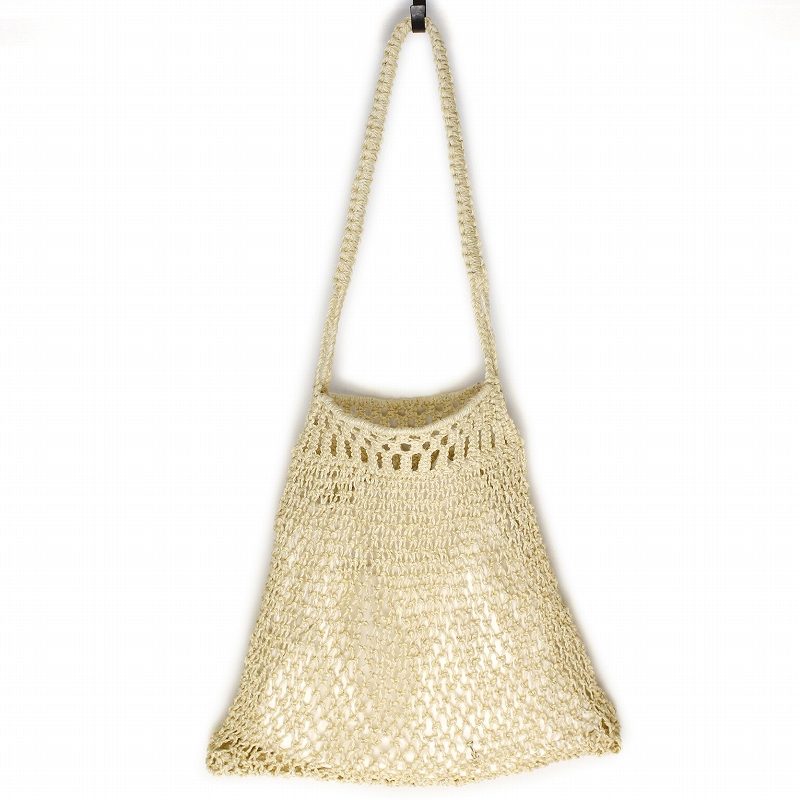 サイザルマクラメバッグ 伸縮広がり NAT