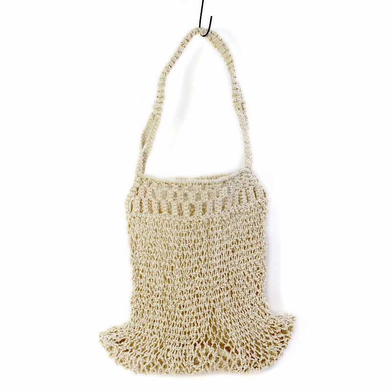 サイザルマクラメバッグ 伸縮広がり NAT ハンドル60