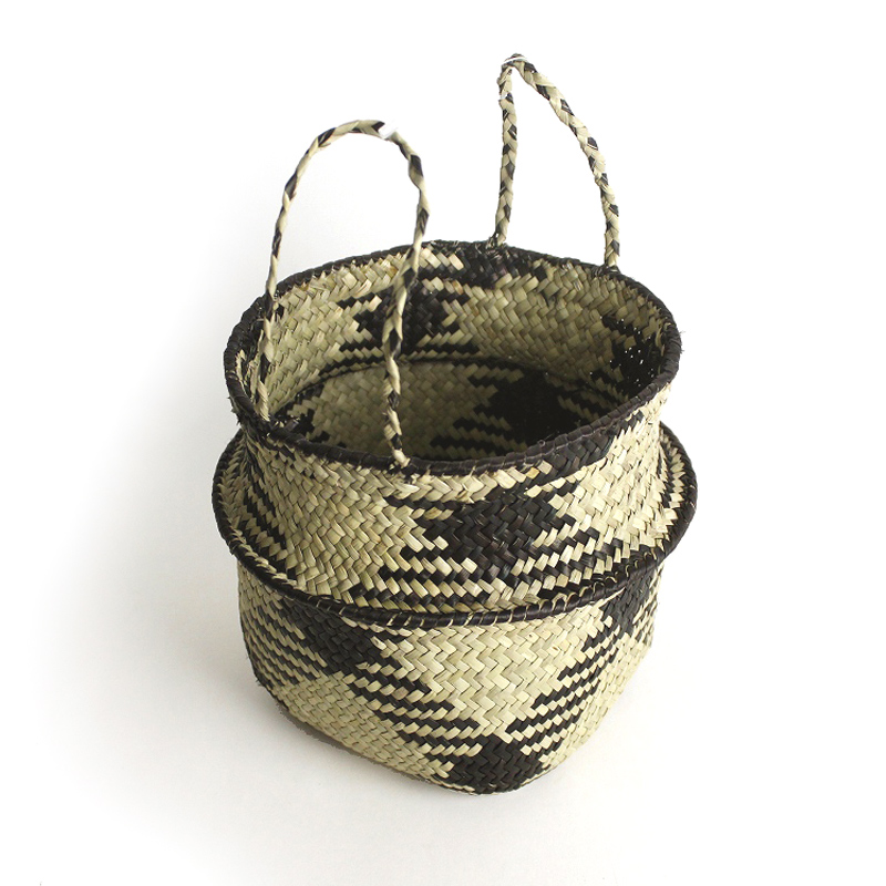 ペンジ 折りたたみかご ひし形 S NAT黒