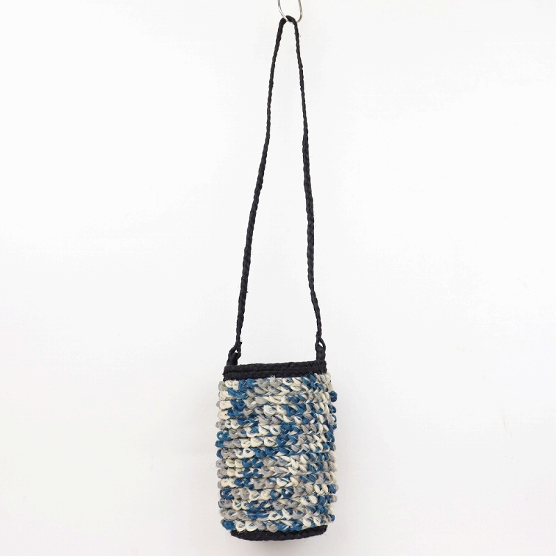 サイザルトレッセバッグ 筒 グレー