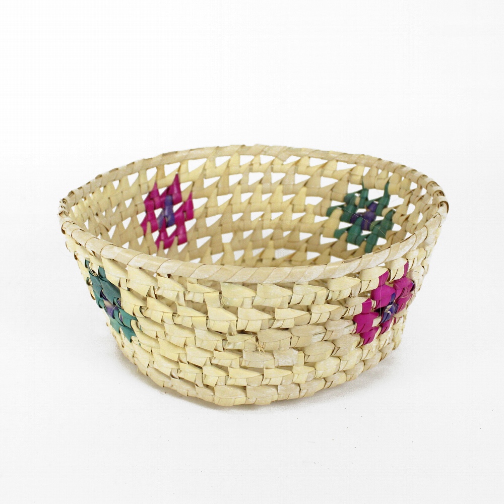 サトラナ 丸かご 花柄 24SS一点物 @3000→2400