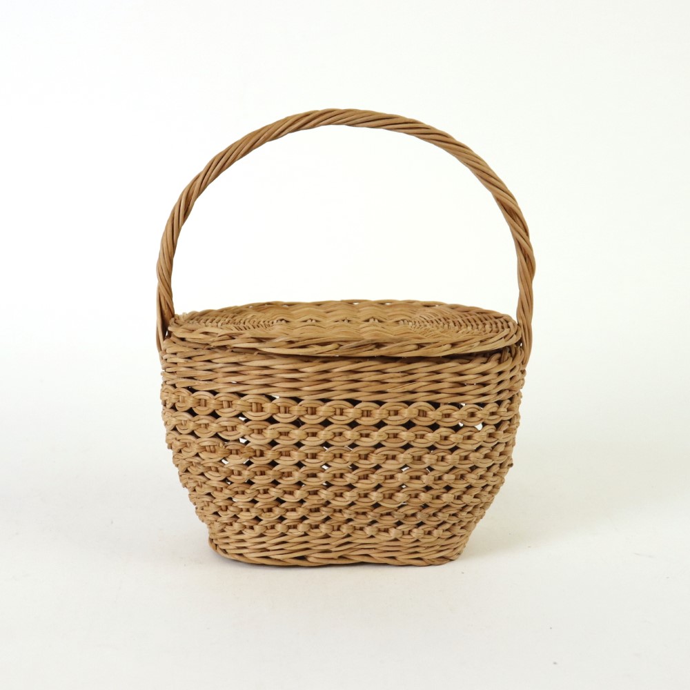 やなぎかご ぼこぼこ楕円1本手