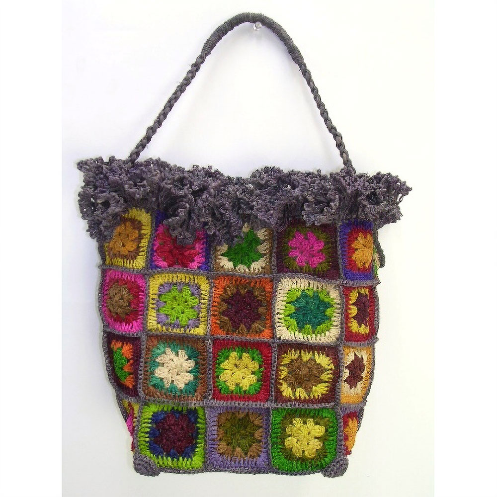 【SALE】ラフィアお花パッチかごバッグ バケツフリル付1ST @9000→3800円