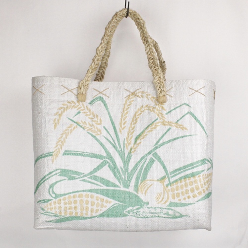 プラスチック米袋かごバッグ 稲穂