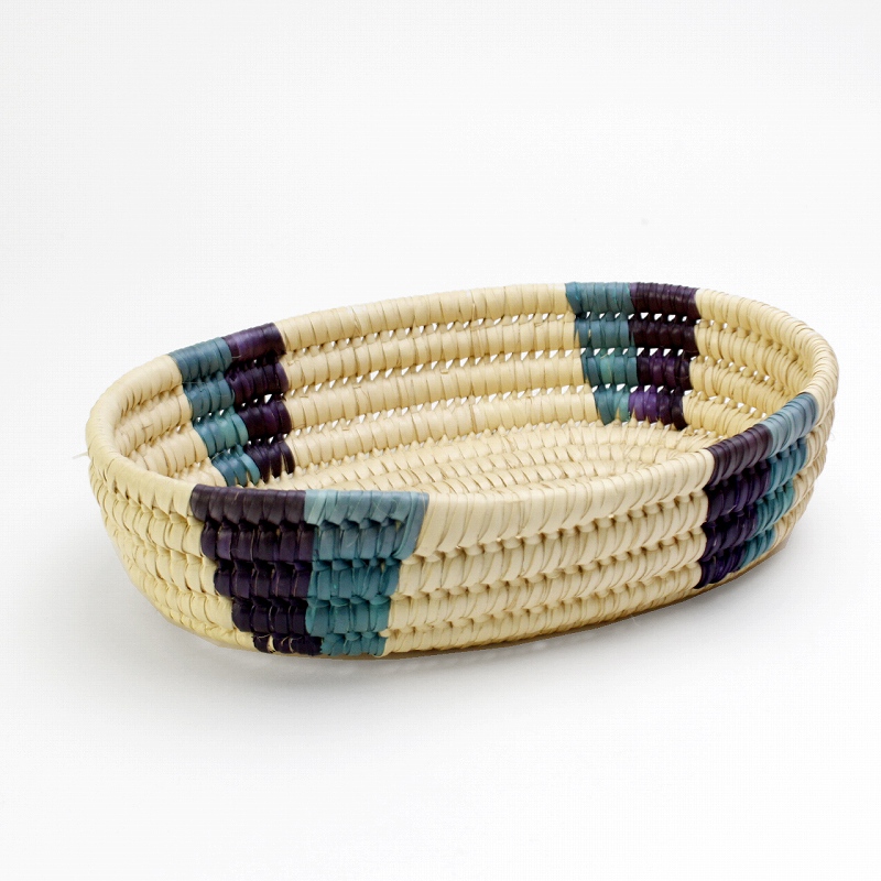 トゥルカナバスケット 楕円かごバゲット用 柄あり