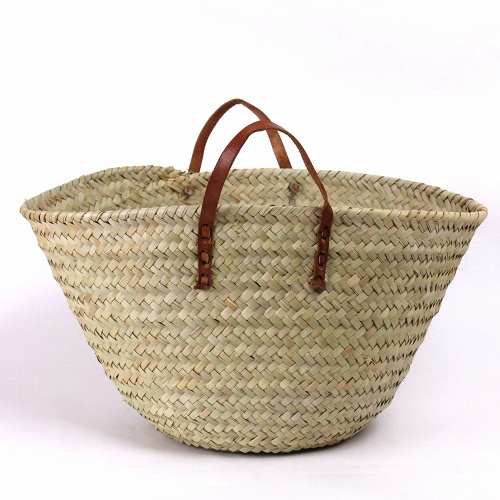 マリンディストローバッグ平革手提げ 小