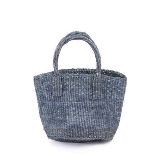 サイザルバッグ共手無地6インチ 無地 グレー