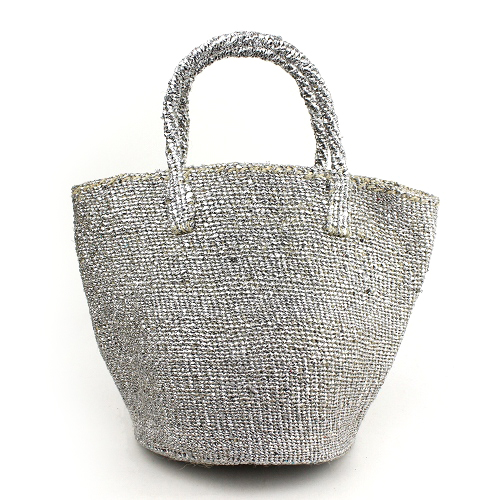 プラスチックサイザルバッグ共手9インチ プラチナ