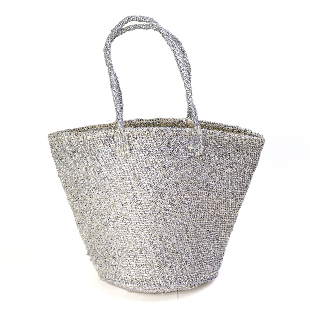 プラスチックサイザルバッグ共手10x12 プラチナ