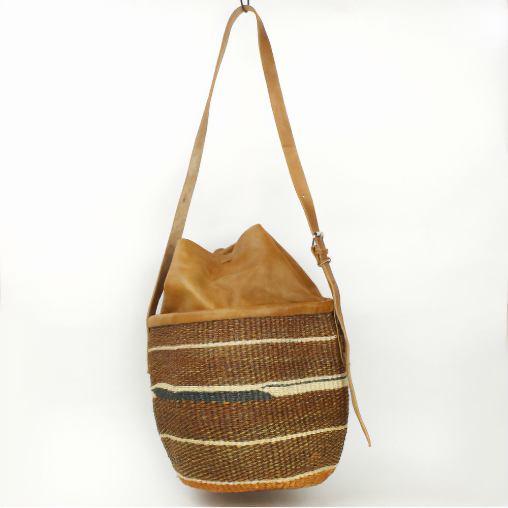 サイザル伝統柄巾着バッグ @7,000→5,040