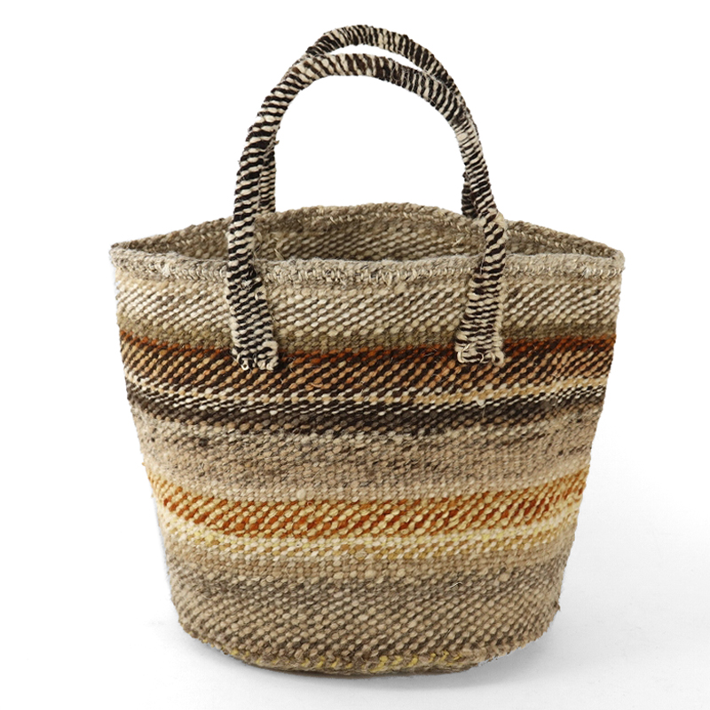 ケナナ羊毛ウールサイザルバッグ9インチ