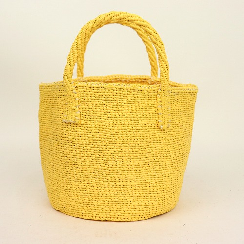 プラスチックサイザルバッグ共手8x7 クリーム