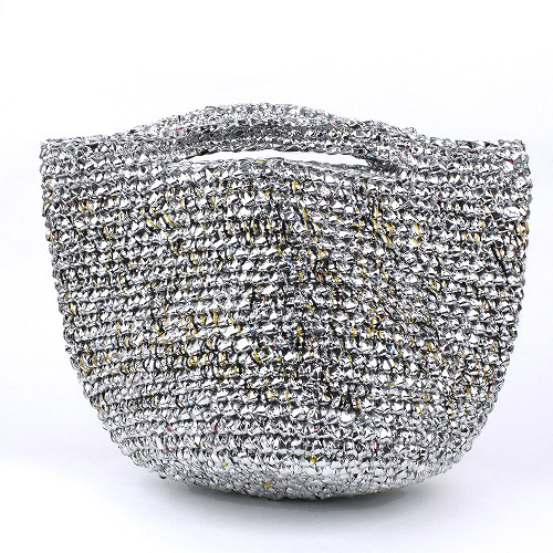 プラスチックかぎ編み9インチ 続きハンドル シルバー