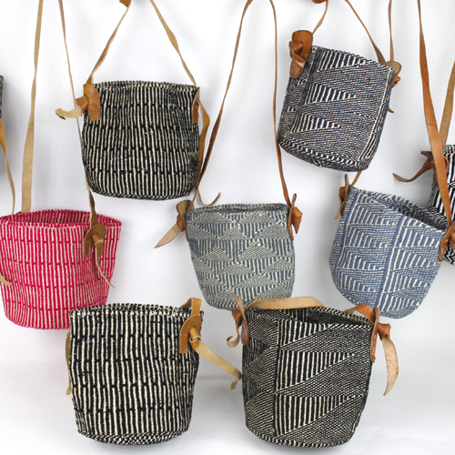 アクリルxサイザルバッグ キクユ伝統ストラップ