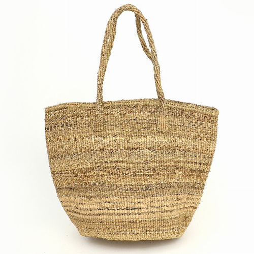 【SALE】バナナバッグ共手10x12 サイザル下ボーダー クリーム @7,000→5,000