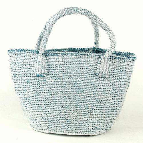 プラスチックバッグ共手8x7 クリアターコイズ