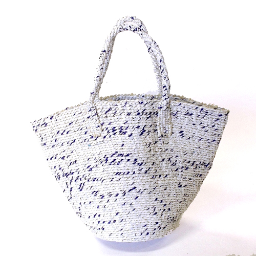 プラスチックサイザルバッグ共手ミニ マルチホワイト