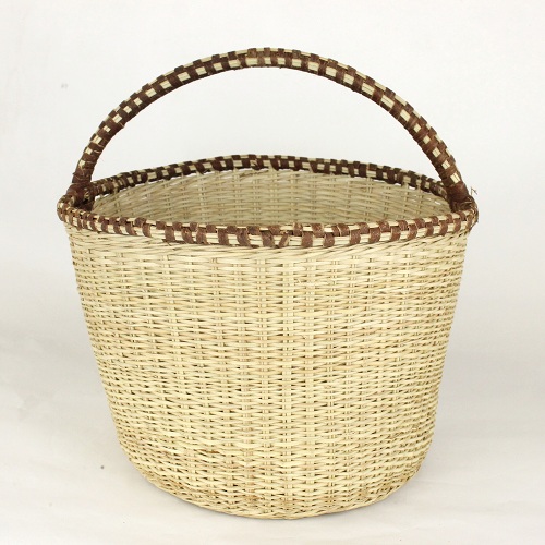 アチョリバスケット丸底 取手付 中