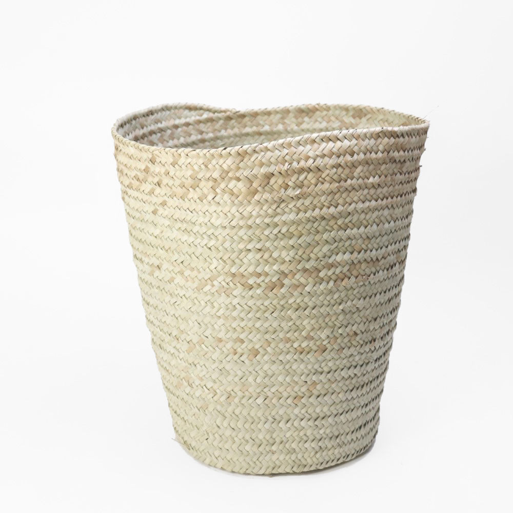 ラム島製椰子の葉インテリアかご